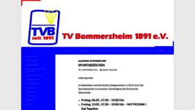 What Tv-bommersheim.de website looked like in 2019 (4 years ago)
