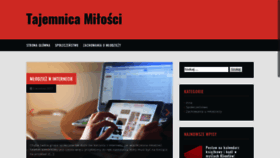 What Tajemnicamilosci.pl website looked like in 2019 (4 years ago)