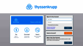 What Thyssenkruppelevator.billtrust.com website looked like in 2019 (4 years ago)