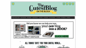 What Thecutestblogontheblock.com website looked like in 2019 (4 years ago)