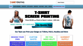 What Tshirtprinting.com.au website looked like in 2019 (4 years ago)