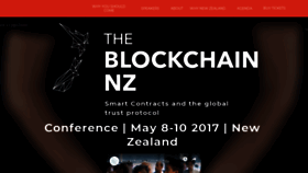 What Theblockchain.nz website looked like in 2019 (4 years ago)