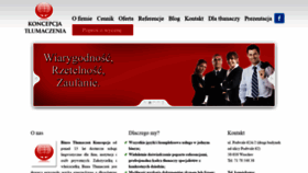 What Tlumaczenia-koncepcja.pl website looked like in 2019 (4 years ago)