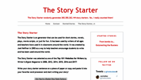 What Thestorystarter.com website looked like in 2019 (4 years ago)