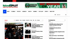 What Thenationalpilot.ng website looked like in 2019 (4 years ago)