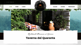 What Tavernadeiquaranta.com website looked like in 2019 (4 years ago)