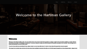 What Thehartmangallery.com website looked like in 2019 (4 years ago)