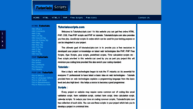 What Tutorialsscripts.com website looked like in 2019 (4 years ago)