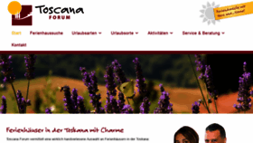 What Toscana-forum.de website looked like in 2019 (4 years ago)