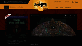 What Thehivegallery.com website looked like in 2019 (4 years ago)