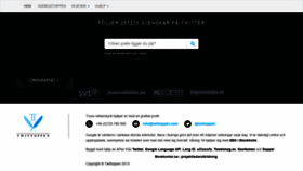 What Twittoppen.se website looked like in 2019 (4 years ago)