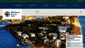 What Townofhillsborobeach.com website looked like in 2019 (4 years ago)