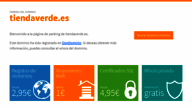 What Tiendaverde.es website looked like in 2019 (4 years ago)