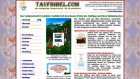 What Taufbibel.com website looked like in 2019 (4 years ago)
