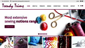 What Trendytrims.co.nz website looked like in 2019 (4 years ago)