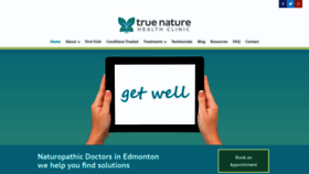 What Truenaturehealth.ca website looked like in 2019 (4 years ago)