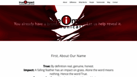 What Trueimpactcommunications.com website looked like in 2019 (4 years ago)