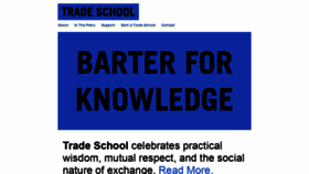 What Tradeschool.coop website looked like in 2019 (4 years ago)
