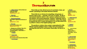 What Thornwalker.com website looked like in 2019 (4 years ago)