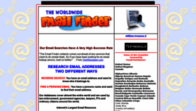 What Theemailfinder.com website looked like in 2019 (4 years ago)