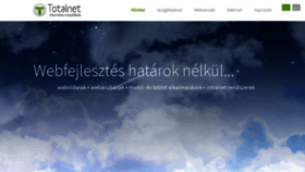What Totalnet.hu website looked like in 2019 (4 years ago)