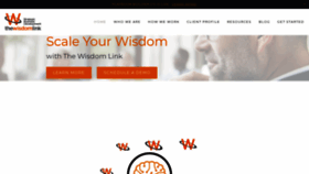 What Thewisdomlink.com website looked like in 2019 (4 years ago)