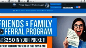 What Threecountyvw.com website looked like in 2019 (4 years ago)