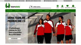 What Teamstolz.de website looked like in 2019 (4 years ago)
