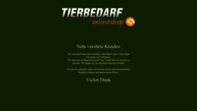 What Tierbedarf-onlineshop.de website looked like in 2019 (4 years ago)