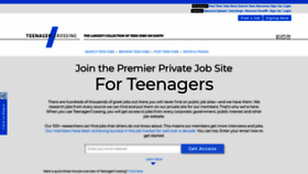 What Teenagercrossing.com website looked like in 2019 (4 years ago)