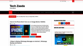 What Techzaada.com website looked like in 2019 (4 years ago)