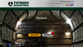 What Thyssen-schachtbau.de website looked like in 2019 (4 years ago)