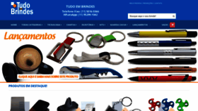 What Tudoembrindes.com.br website looked like in 2019 (4 years ago)