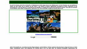 What Tourisme83.com website looked like in 2019 (4 years ago)
