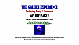 What Thegalileeexperience.com website looked like in 2019 (4 years ago)