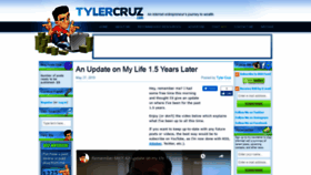 What Tylercruz.com website looked like in 2019 (4 years ago)