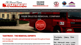 What Taxitruckremovals.co.uk website looked like in 2019 (4 years ago)