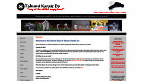 What Takumidojo.org.uk website looked like in 2019 (4 years ago)