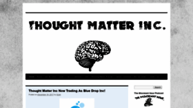 What Thoughtmatterinc.com website looked like in 2019 (4 years ago)