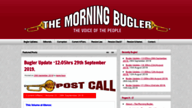 What Themorningbugler.com website looked like in 2019 (4 years ago)