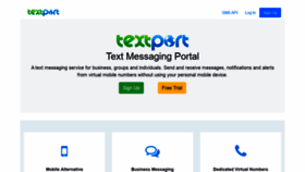 What Textport.com website looked like in 2019 (4 years ago)