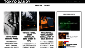 What Tokyodandy.com website looked like in 2019 (4 years ago)