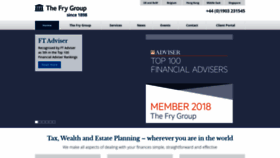 What Thefrygroup.co.uk website looked like in 2019 (4 years ago)