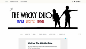 What Thewackyduo.com website looked like in 2019 (4 years ago)