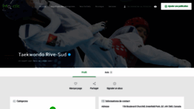 What Taekwondorivesud.com website looked like in 2019 (4 years ago)