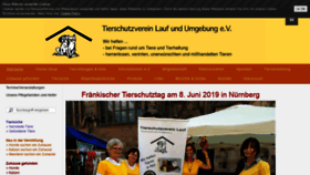 What Tierschutzverein-lauf.de website looked like in 2019 (4 years ago)
