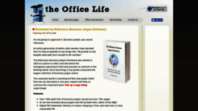 What Theofficelife.com website looked like in 2019 (4 years ago)