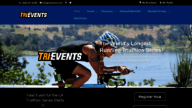 What Trievents.com website looked like in 2019 (4 years ago)