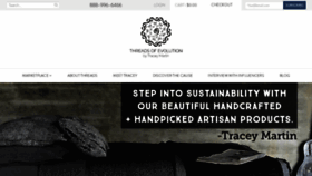 What Threadsofevolution.com website looked like in 2019 (4 years ago)