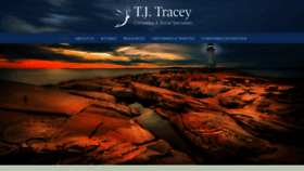 What Tjtracey.com website looked like in 2019 (4 years ago)